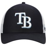 mens 47 navywhite tampa bay rays primary logo trucker snapback hat Collection | Tampa Bay Rays Proshop - Official Rays Jerseys & Caps