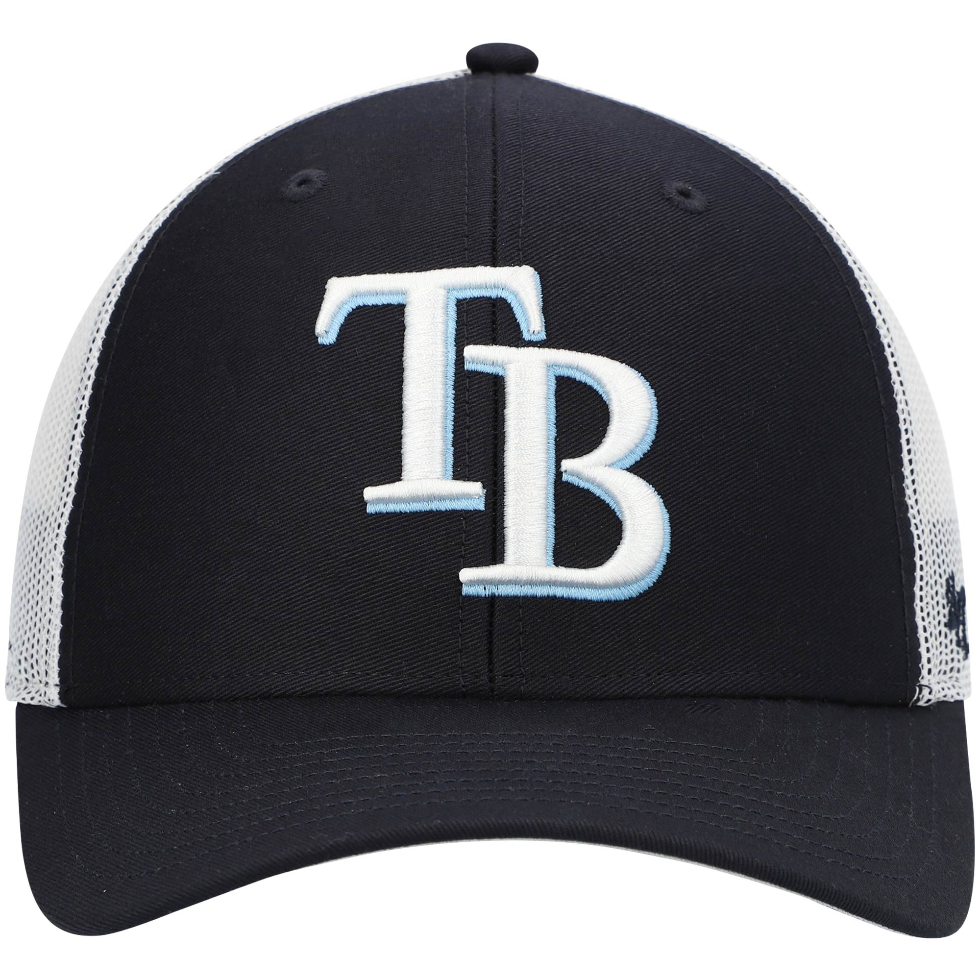 mens 47 navywhite tampa bay rays primary logo trucker snapback hat Collection | Tampa Bay Rays Proshop - Official Rays Jerseys & Caps