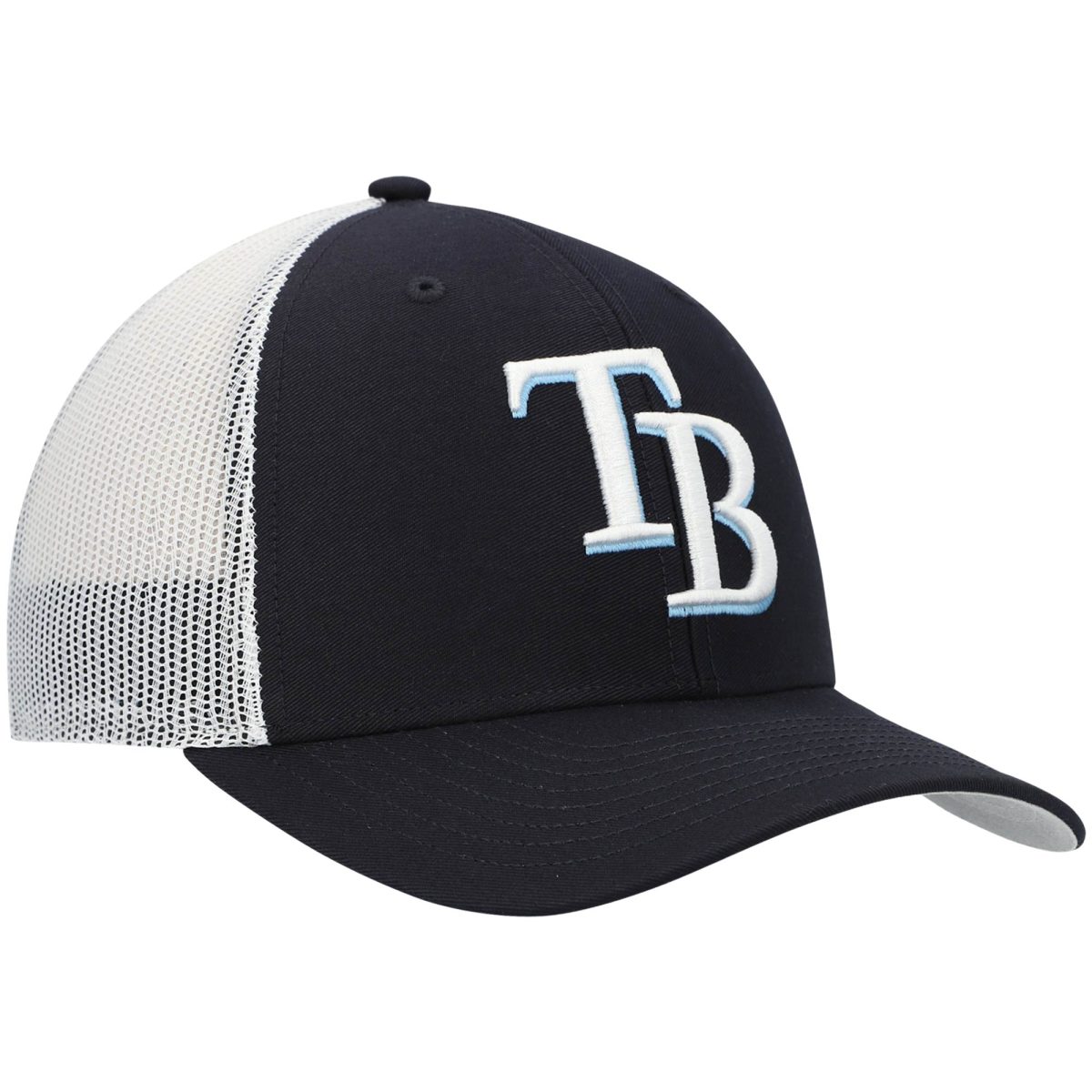 mens 47 navywhite tampa bay rays primary logo trucker snapback hat Collection | Tampa Bay Rays Proshop - Official Rays Jerseys & Caps
