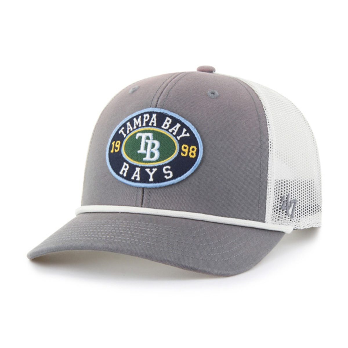 mens tampa bay rays 47 graywhite tide sweep rope trucker adjustable hat Collection | Tampa Bay Rays Proshop - Official Rays Jerseys & Caps