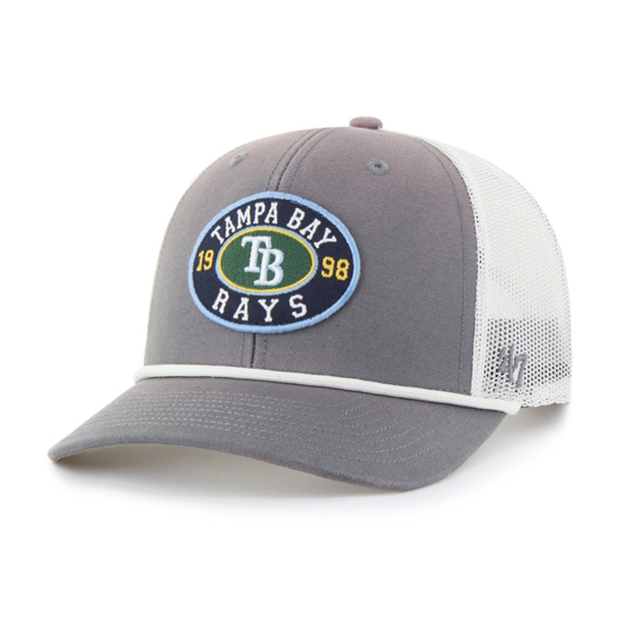 mens tampa bay rays 47 graywhite tide sweep rope trucker adjustable hat Collection | Tampa Bay Rays Proshop - Official Rays Jerseys & Caps
