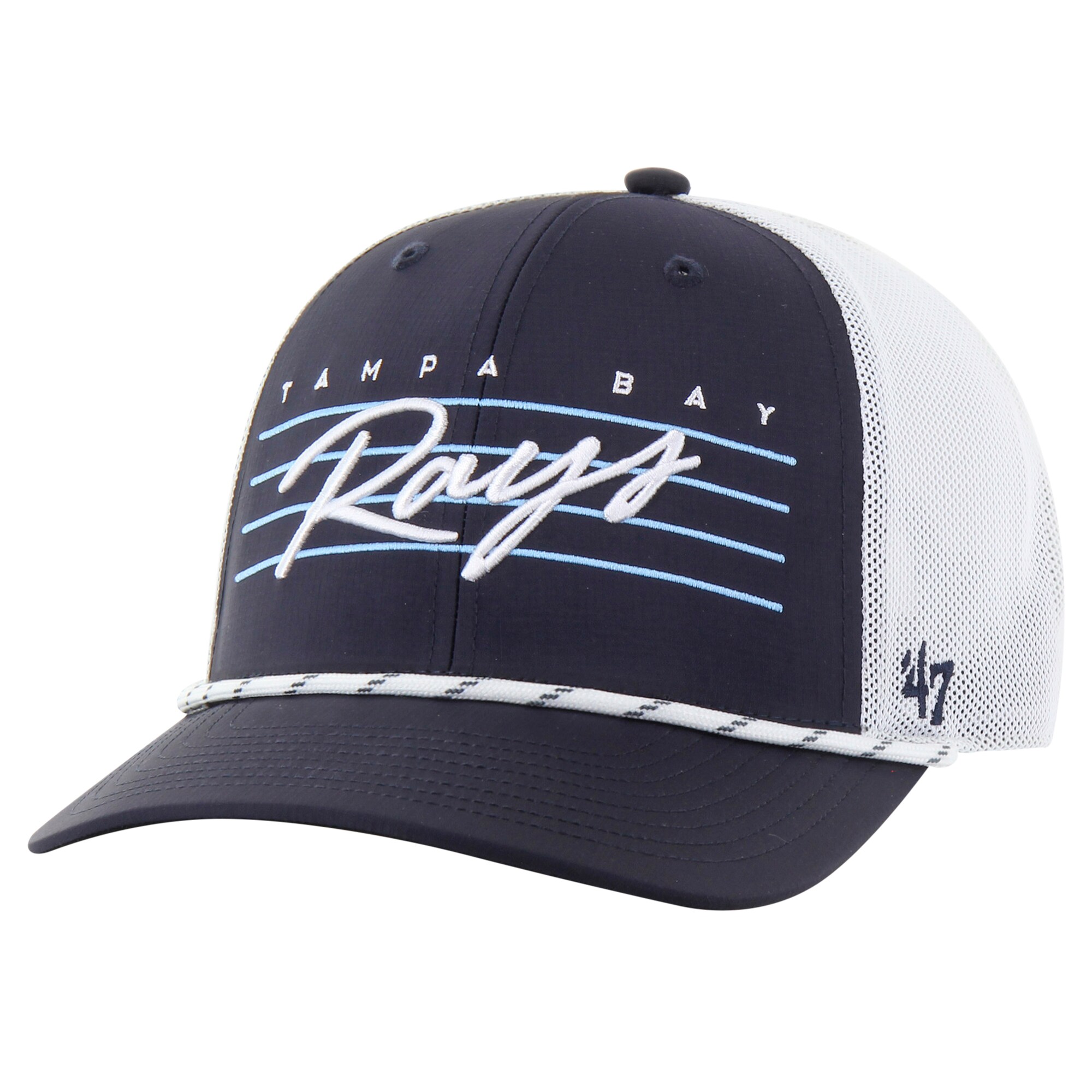 mens tampa bay rays 47 navy downburst trucker adjustable hat Collection | Tampa Bay Rays Proshop - Official Rays Jerseys & Caps