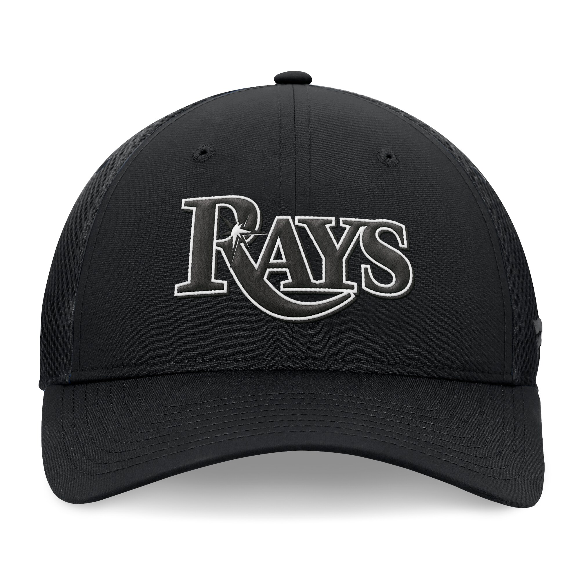 mens tampa bay rays fanatics black spacer mesh flex hat Collection | Tampa Bay Rays Proshop - Official Rays Jerseys & Caps