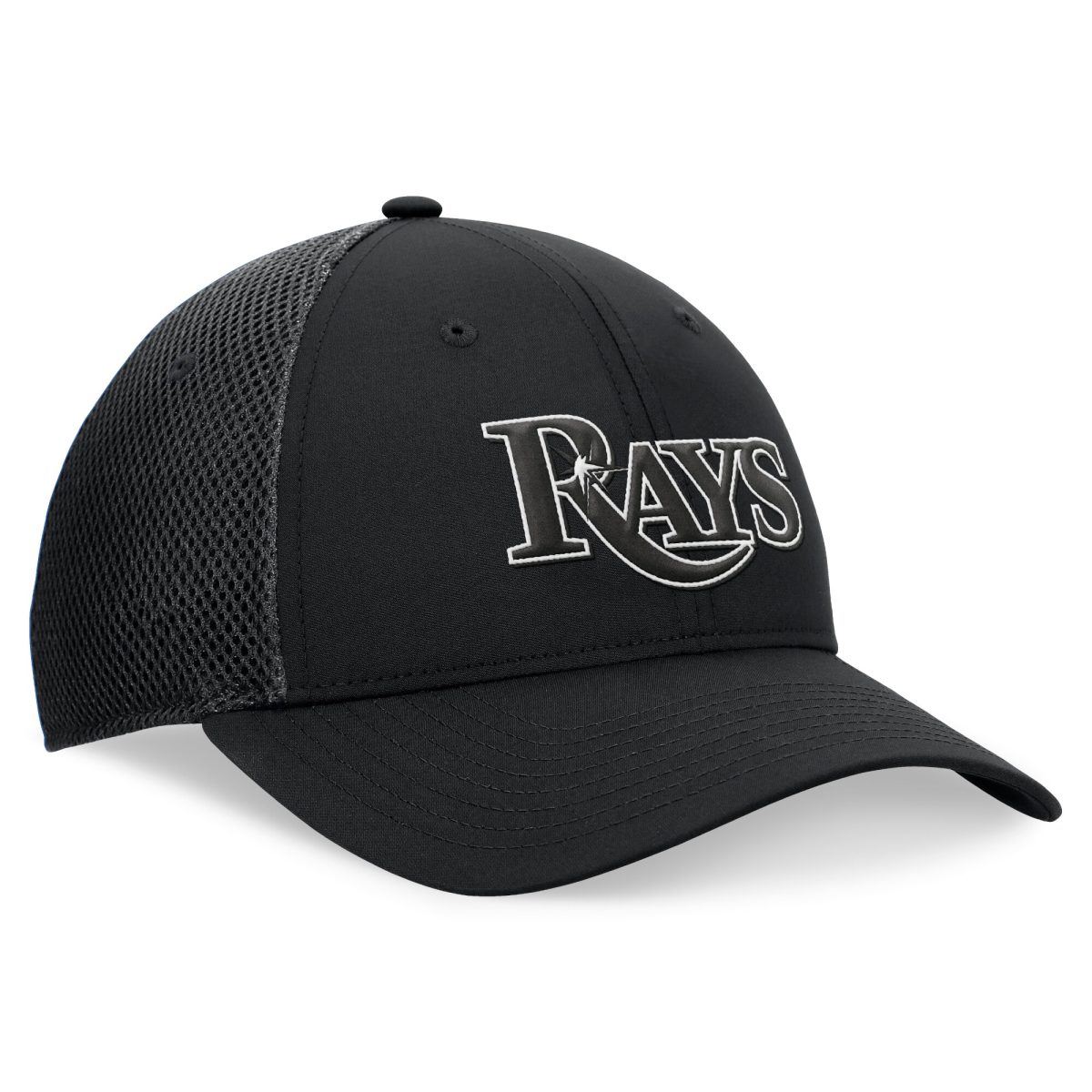 mens tampa bay rays fanatics black spacer mesh flex hat Collection | Tampa Bay Rays Proshop - Official Rays Jerseys & Caps