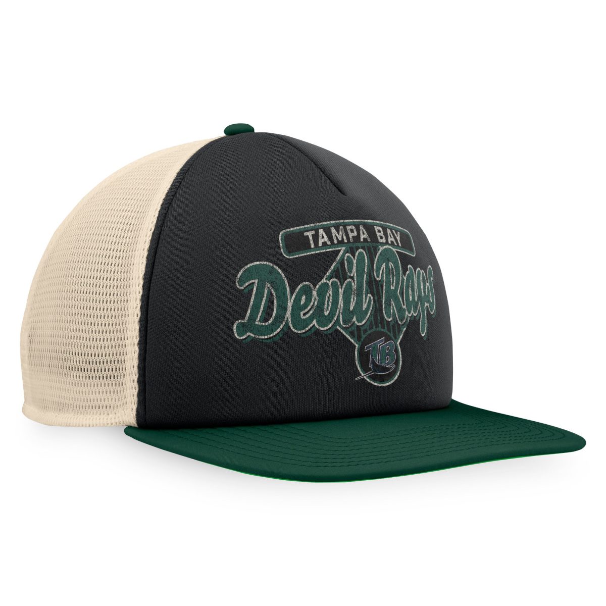 mens tampa bay rays fanatics blackgreen cooperstown collection talley foam trucker snapback hat Collection | Tampa Bay Rays Proshop - Official Rays Jerseys & Caps