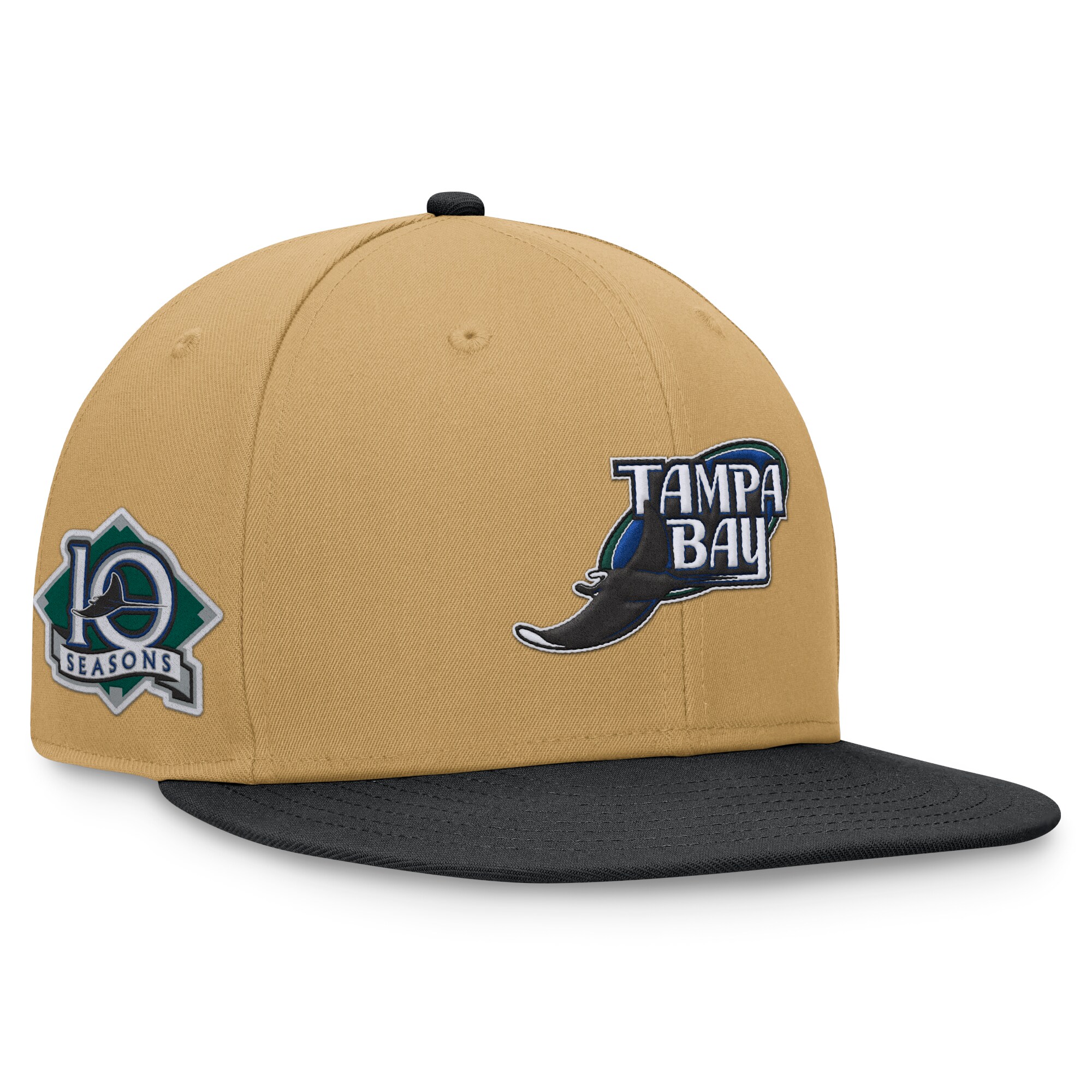 mens tampa bay rays fanatics khakiblack heritage two-tone fitted hat Collection | Tampa Bay Rays Proshop - Official Rays Jerseys & Caps