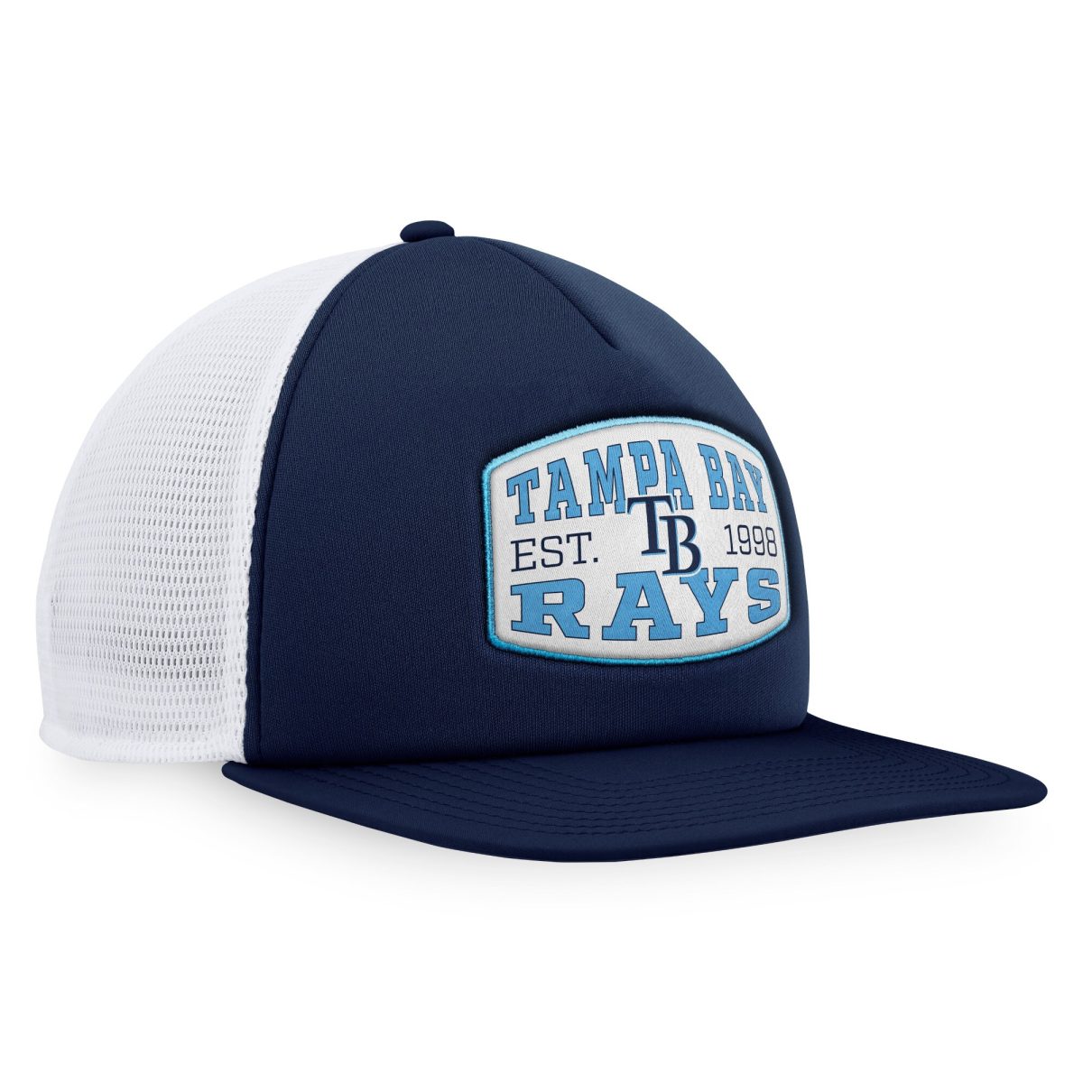mens tampa bay rays fanatics navy foam front patch trucker snapback hat Collection | Tampa Bay Rays Proshop - Official Rays Jerseys & Caps