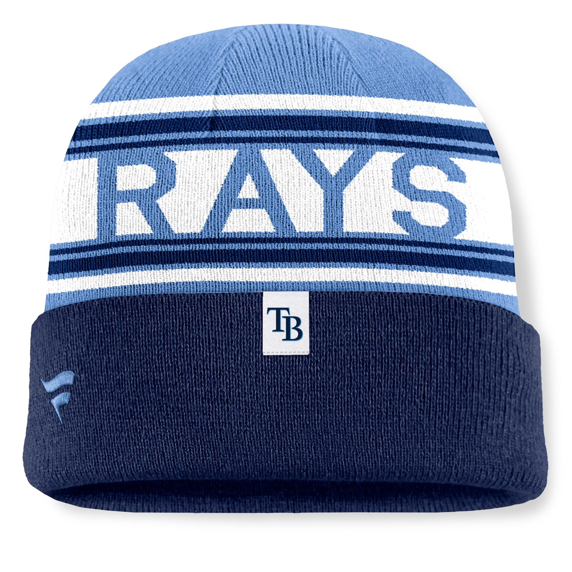mens tampa bay rays fanatics navy fundamental team stripe cuffed knit hat Collection | Tampa Bay Rays Proshop - Official Rays Jerseys & Caps