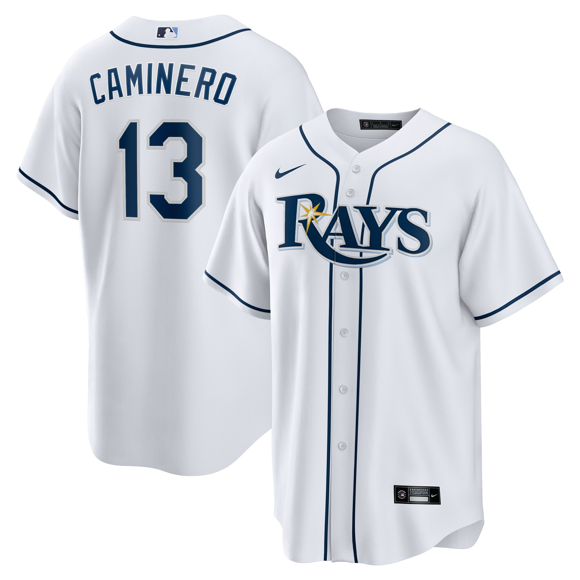 mens tampa bay rays junior caminero nike white home replica player jersey Collection | Tampa Bay Rays Proshop - Official Rays Jerseys & Caps
