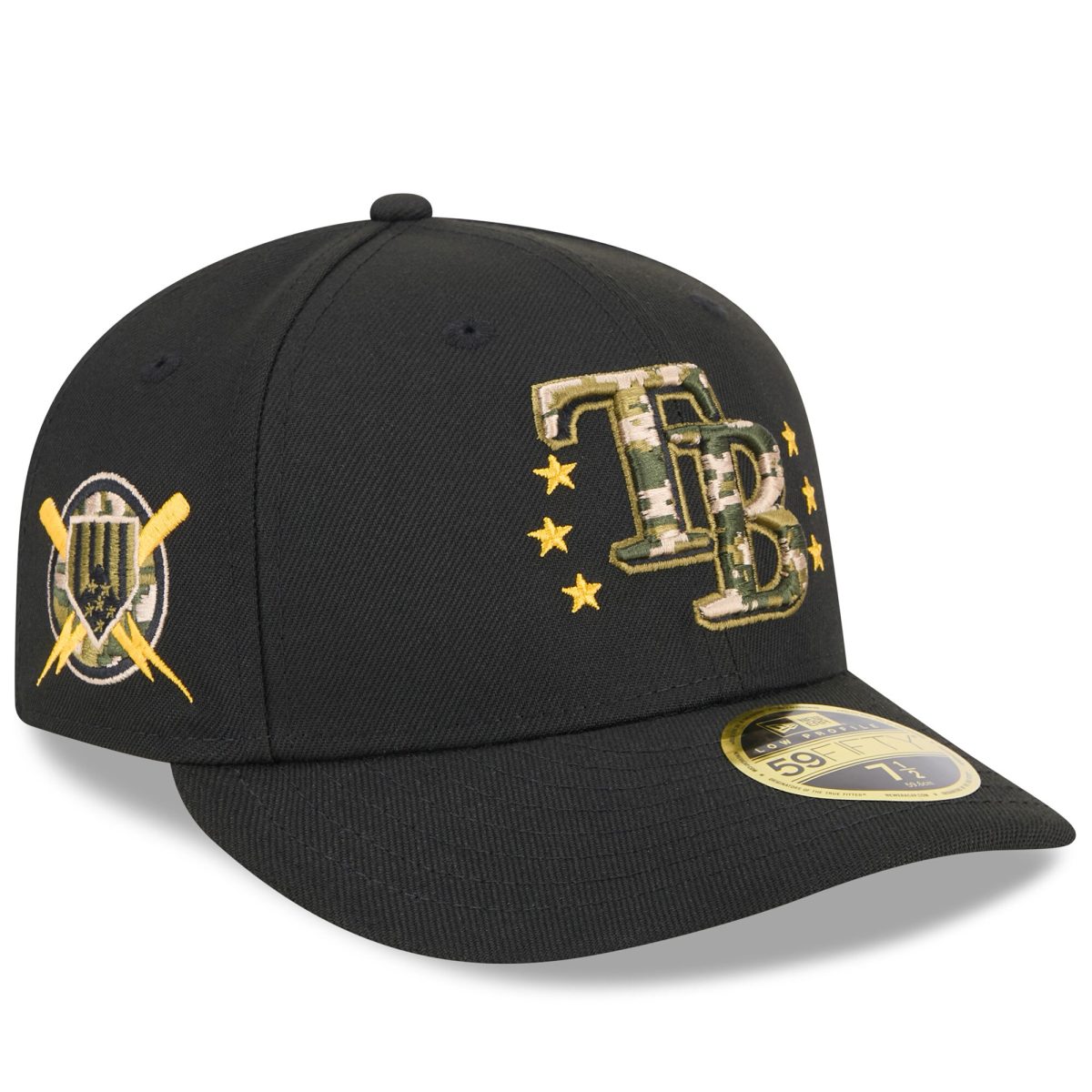 mens tampa bay rays new era black 2024 armed forces day low profile 59fifty fitted hat Collection | Tampa Bay Rays Proshop - Official Rays Jerseys & Caps