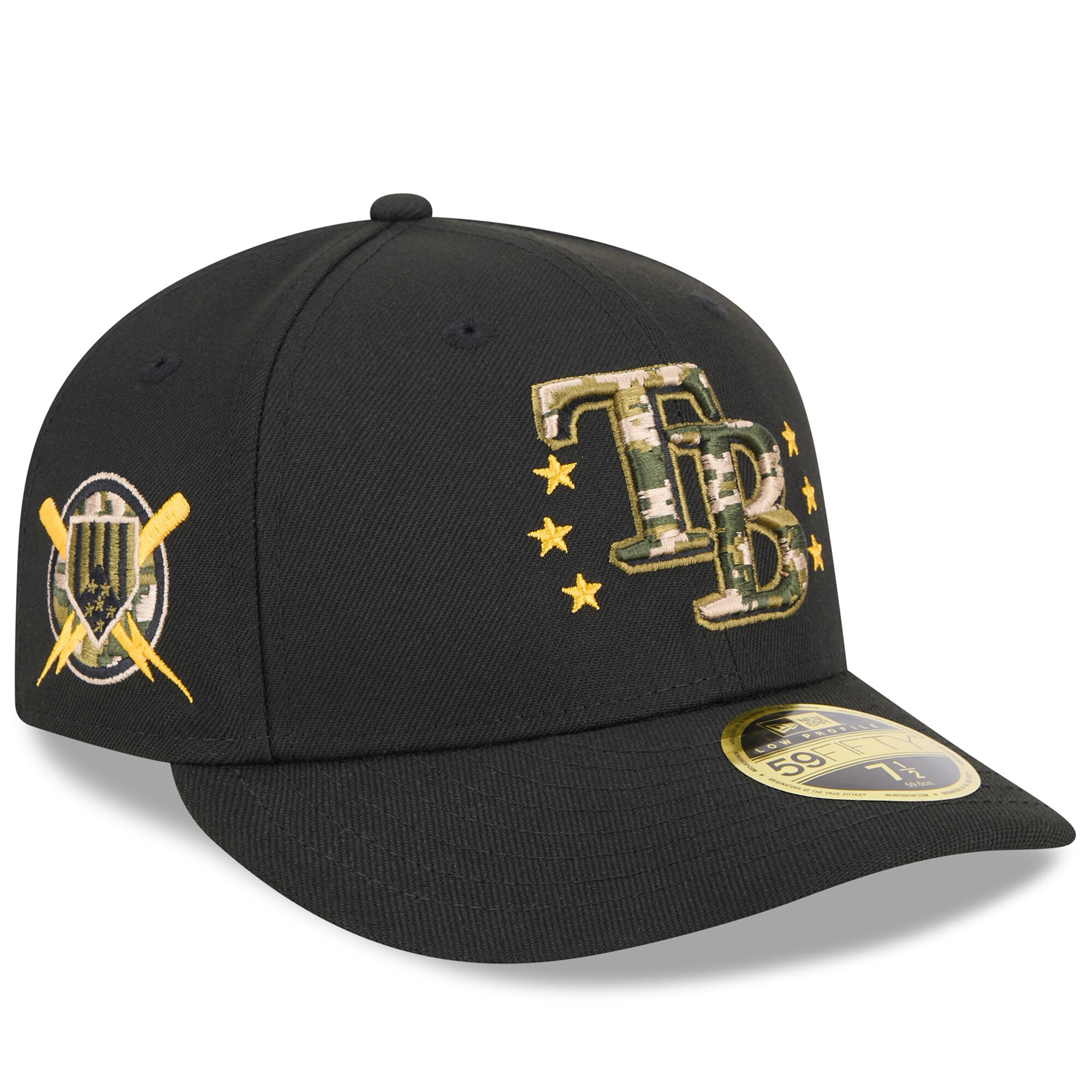 mens tampa bay rays new era black 2024 armed forces day low profile 59fifty fitted hat Collection | Tampa Bay Rays Proshop - Official Rays Jerseys & Caps