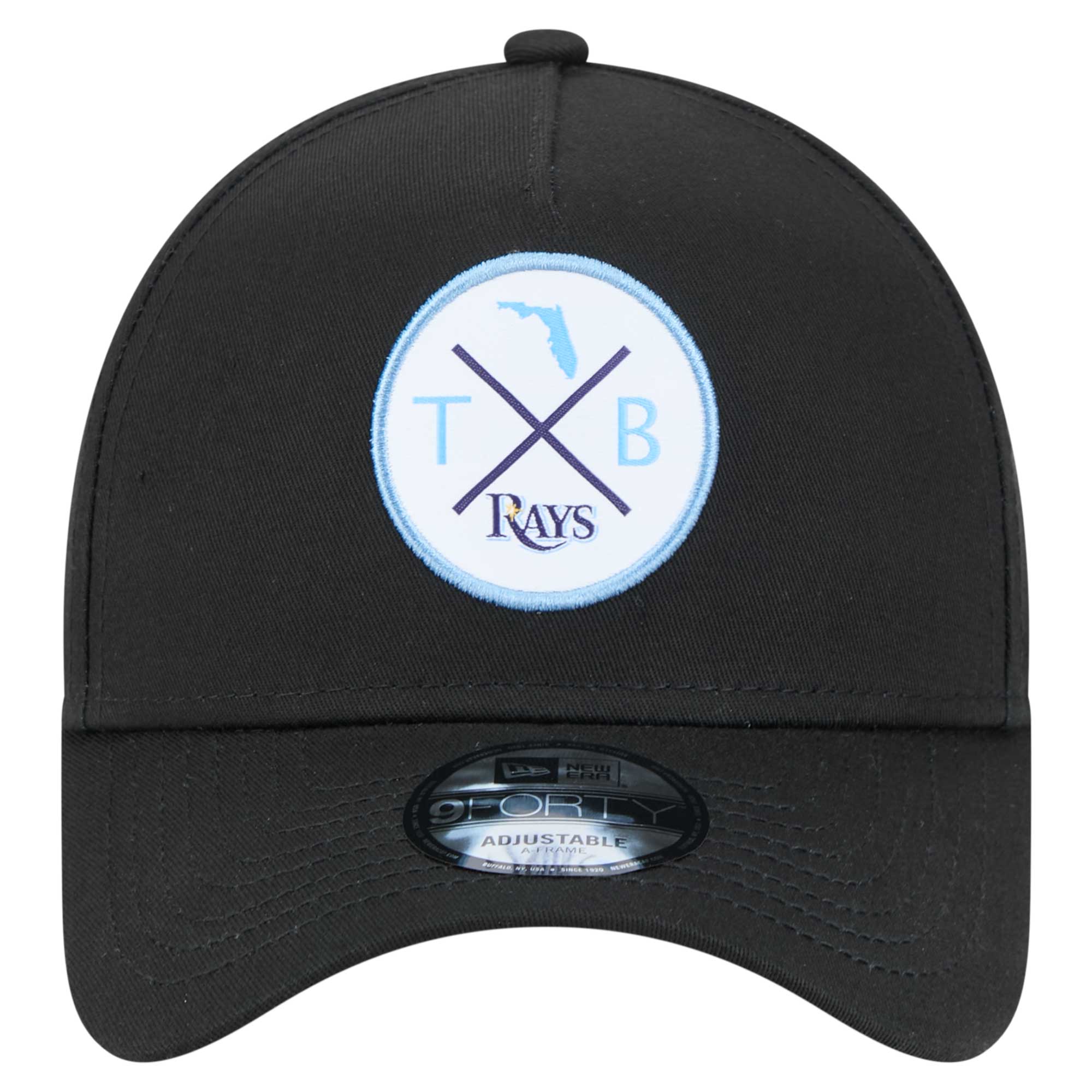 mens tampa bay rays new era black 9forty a-frame adjustable hat Collection | Tampa Bay Rays Proshop - Official Rays Jerseys & Caps