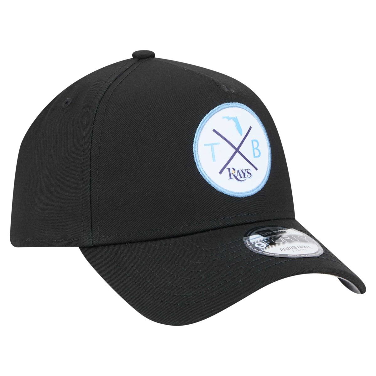mens tampa bay rays new era black 9forty a-frame adjustable hat Collection | Tampa Bay Rays Proshop - Official Rays Jerseys & Caps