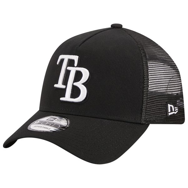 mens tampa bay rays new era black a-frame 9forty trucker adjustable hat Collection | Tampa Bay Rays Proshop - Official Rays Jerseys & Caps