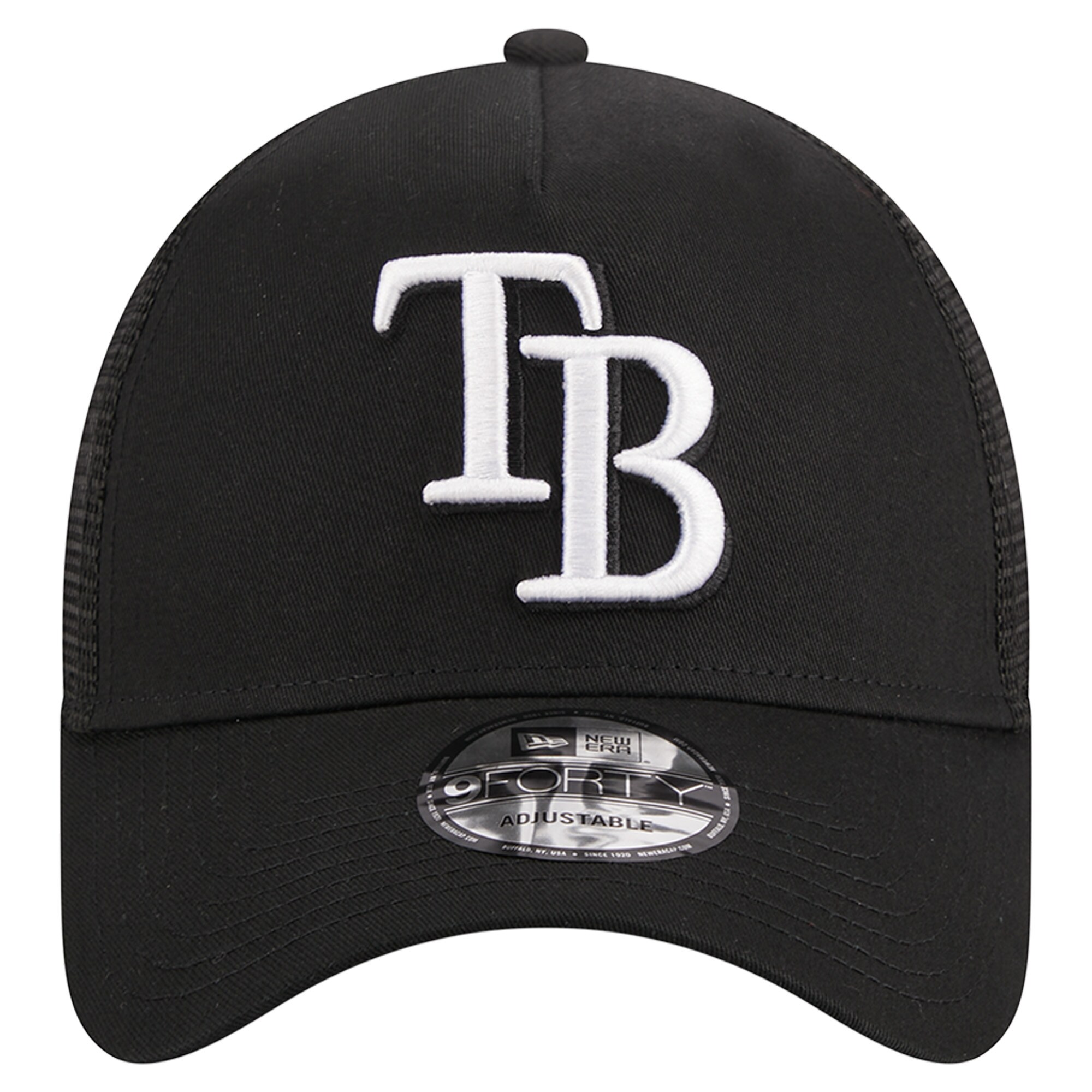 mens tampa bay rays new era black a-frame 9forty trucker adjustable hat Collection | Tampa Bay Rays Proshop - Official Rays Jerseys & Caps
