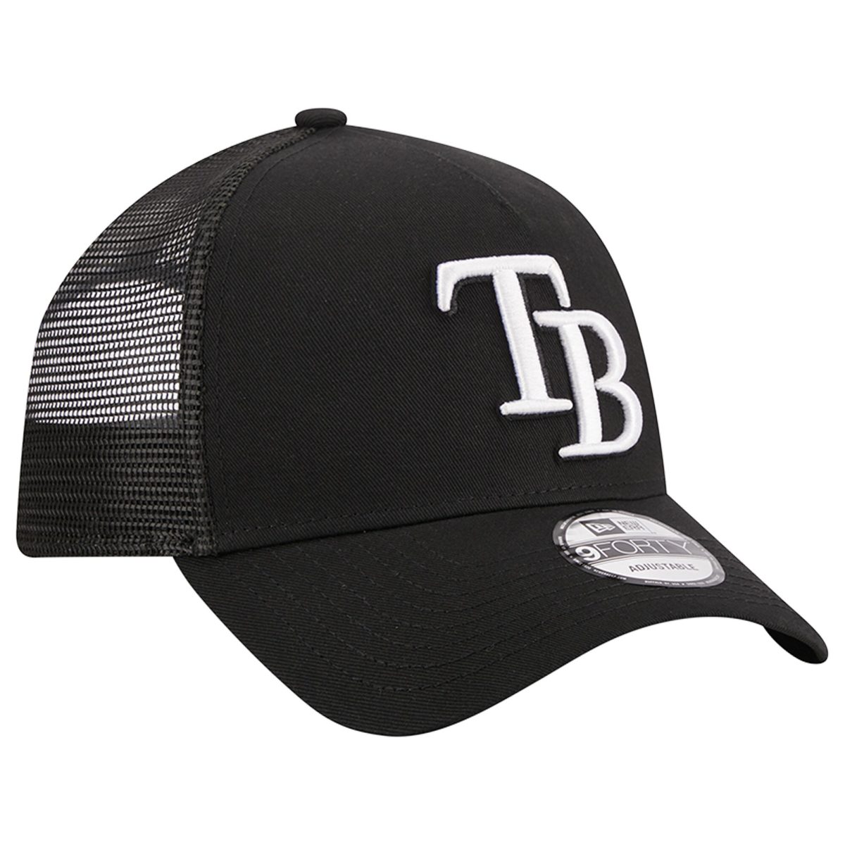 mens tampa bay rays new era black a-frame 9forty trucker adjustable hat Collection | Tampa Bay Rays Proshop - Official Rays Jerseys & Caps