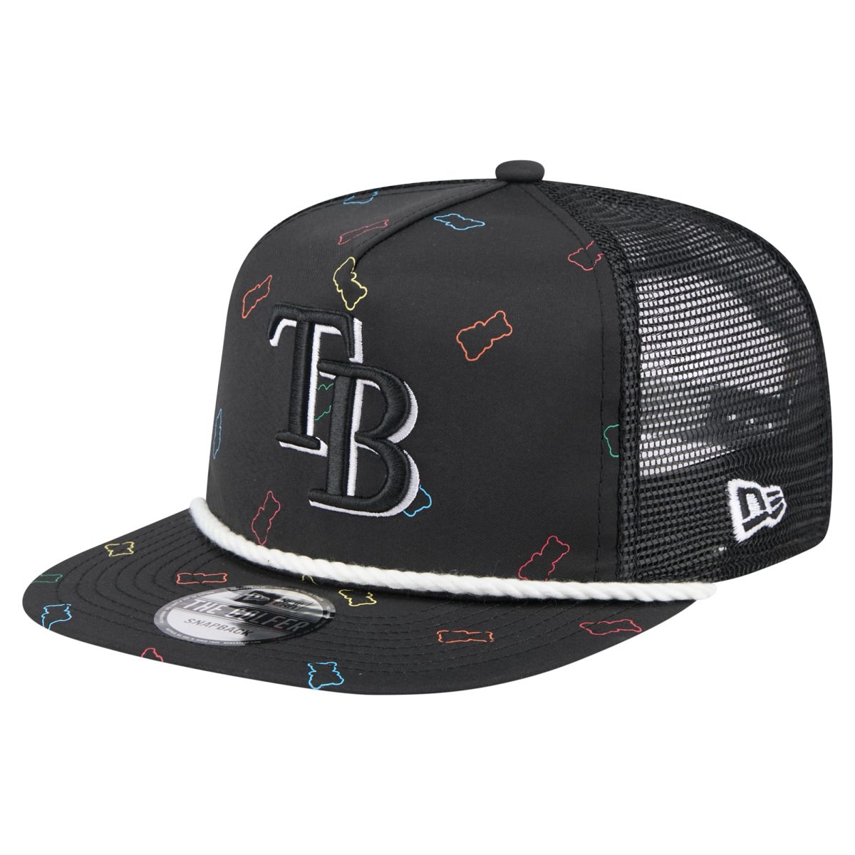 mens tampa bay rays new era black gummy golfer trucker adjustable hat Collection | Tampa Bay Rays Proshop - Official Rays Jerseys & Caps