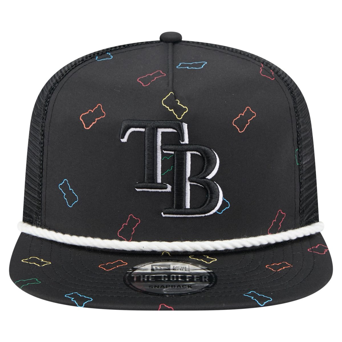mens tampa bay rays new era black gummy golfer trucker adjustable hat Collection | Tampa Bay Rays Proshop - Official Rays Jerseys & Caps