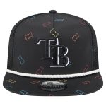 mens tampa bay rays new era black gummy golfer trucker adjustable hat Collection | Tampa Bay Rays Proshop - Official Rays Jerseys & Caps