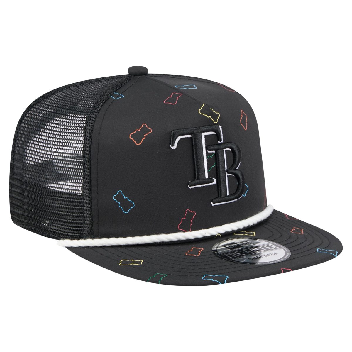 mens tampa bay rays new era black gummy golfer trucker adjustable hat Collection | Tampa Bay Rays Proshop - Official Rays Jerseys & Caps