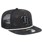 mens tampa bay rays new era black gummy golfer trucker adjustable hat Collection | Tampa Bay Rays Proshop - Official Rays Jerseys & Caps
