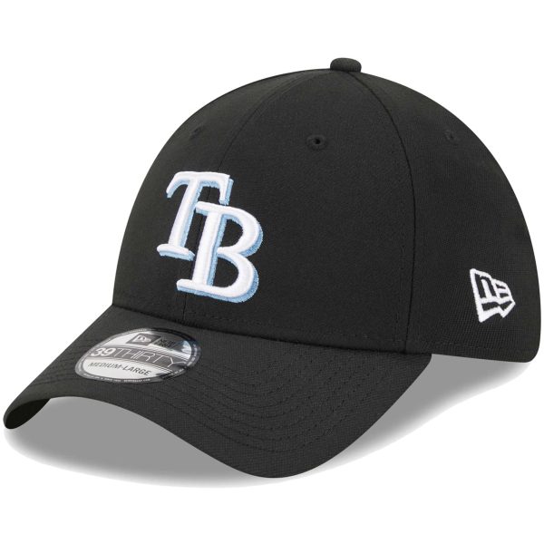 mens tampa bay rays new era black logo 39thirty flex hat Collection | Tampa Bay Rays Proshop - Official Rays Jerseys & Caps