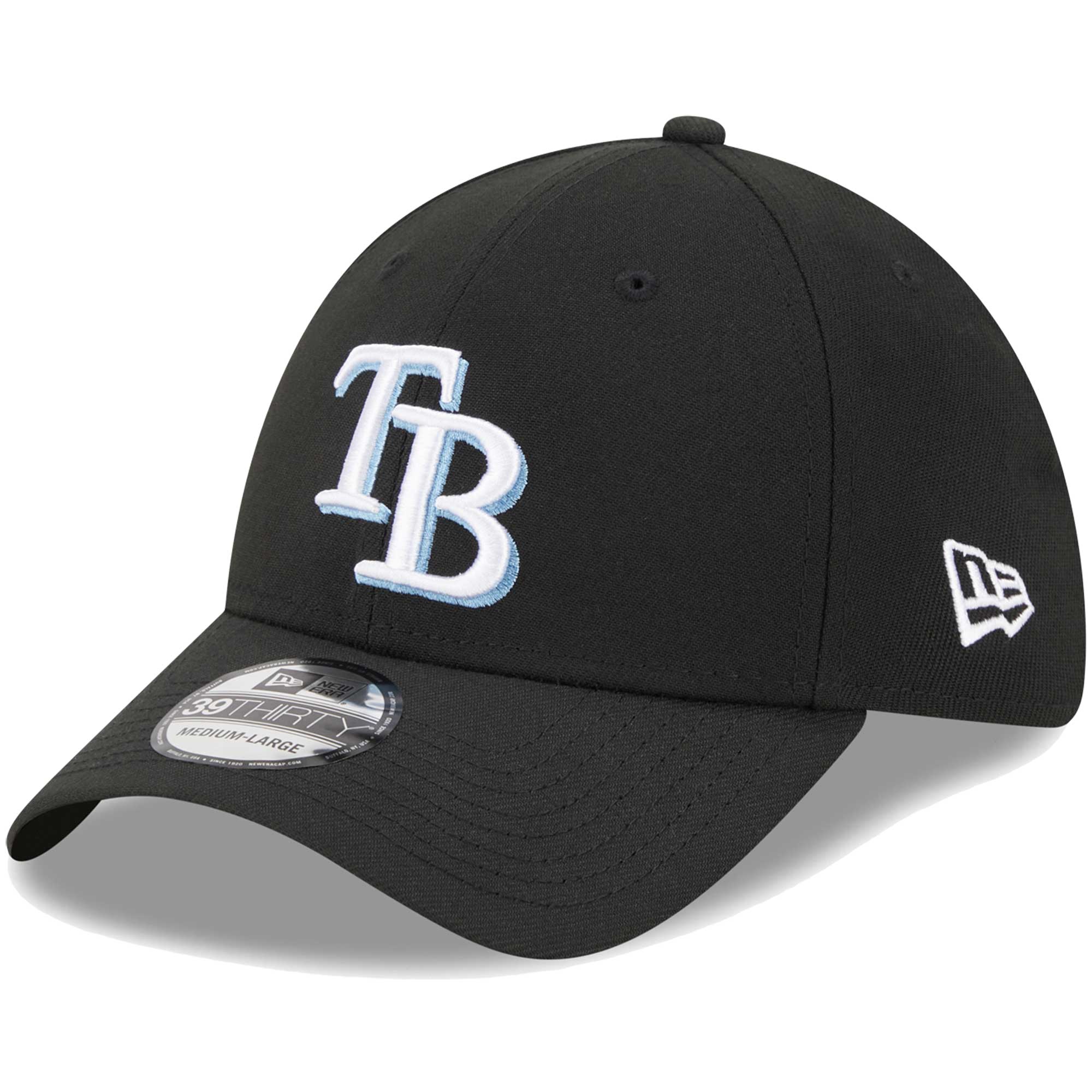 mens tampa bay rays new era black logo 39thirty flex hat Collection | Tampa Bay Rays Proshop - Official Rays Jerseys & Caps