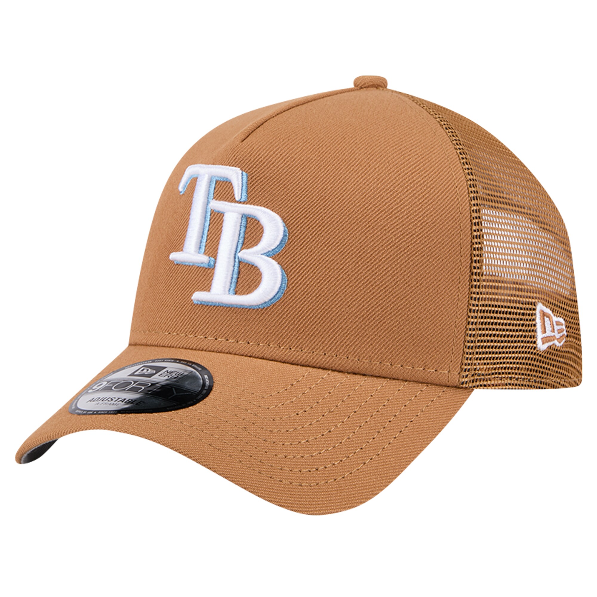 mens tampa bay rays new era brown a-frame trucker 9forty adjustable hat Collection | Tampa Bay Rays Proshop - Official Rays Jerseys & Caps