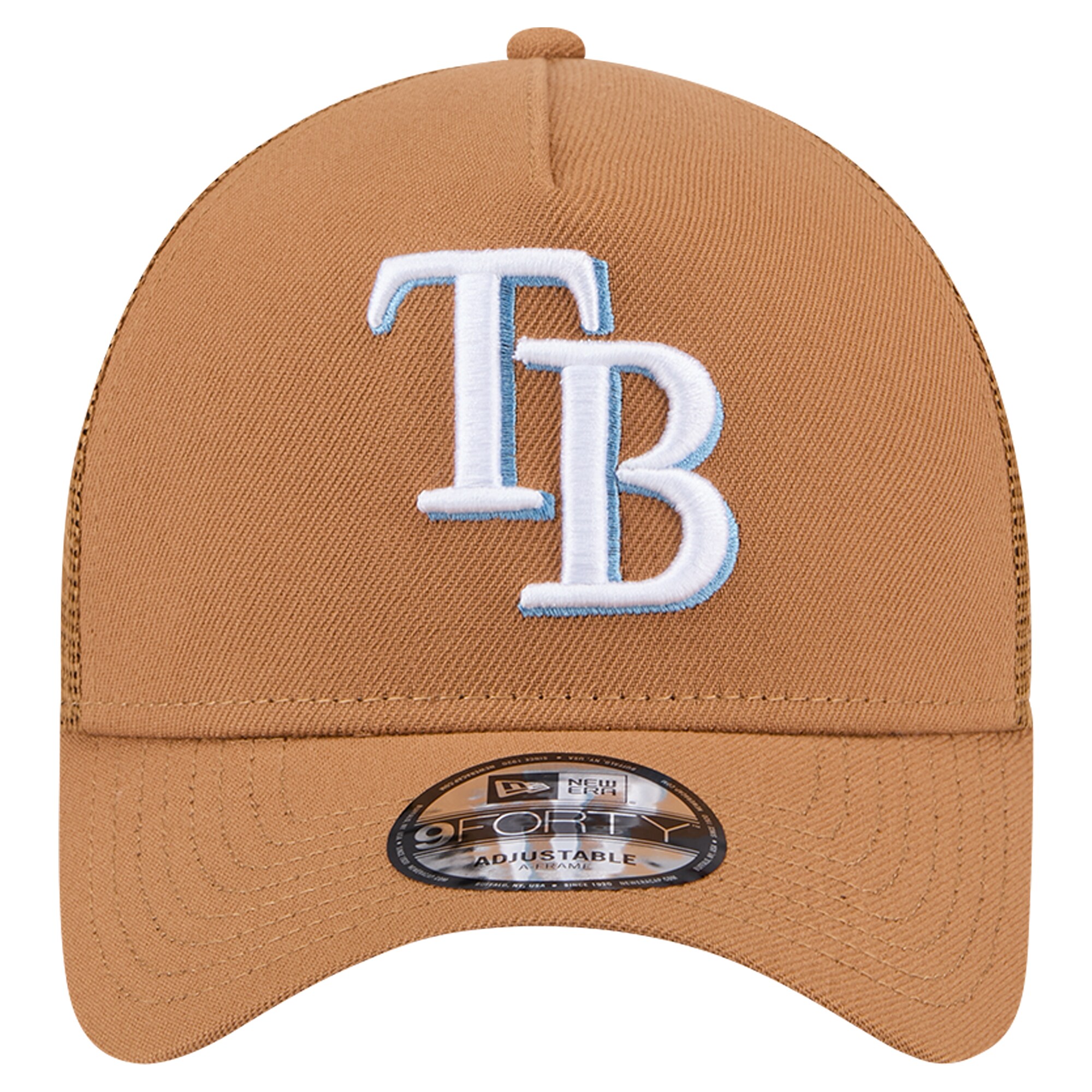 mens tampa bay rays new era brown a-frame trucker 9forty adjustable hat Collection | Tampa Bay Rays Proshop - Official Rays Jerseys & Caps