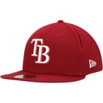 mens tampa bay rays new era cardinal white logo 59fifty fitted hat Collection | Tampa Bay Rays Proshop - Official Rays Jerseys & Caps