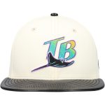 mens tampa bay rays new era cream game night leather visor 59fifty fitted hat Collection | Tampa Bay Rays Proshop - Official Rays Jerseys & Caps