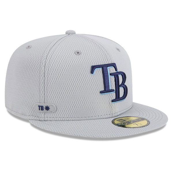 mens tampa bay rays new era gray 2025 mlb clubhouse 59fifty fitted hat Collection | Tampa Bay Rays Proshop - Official Rays Jerseys & Caps