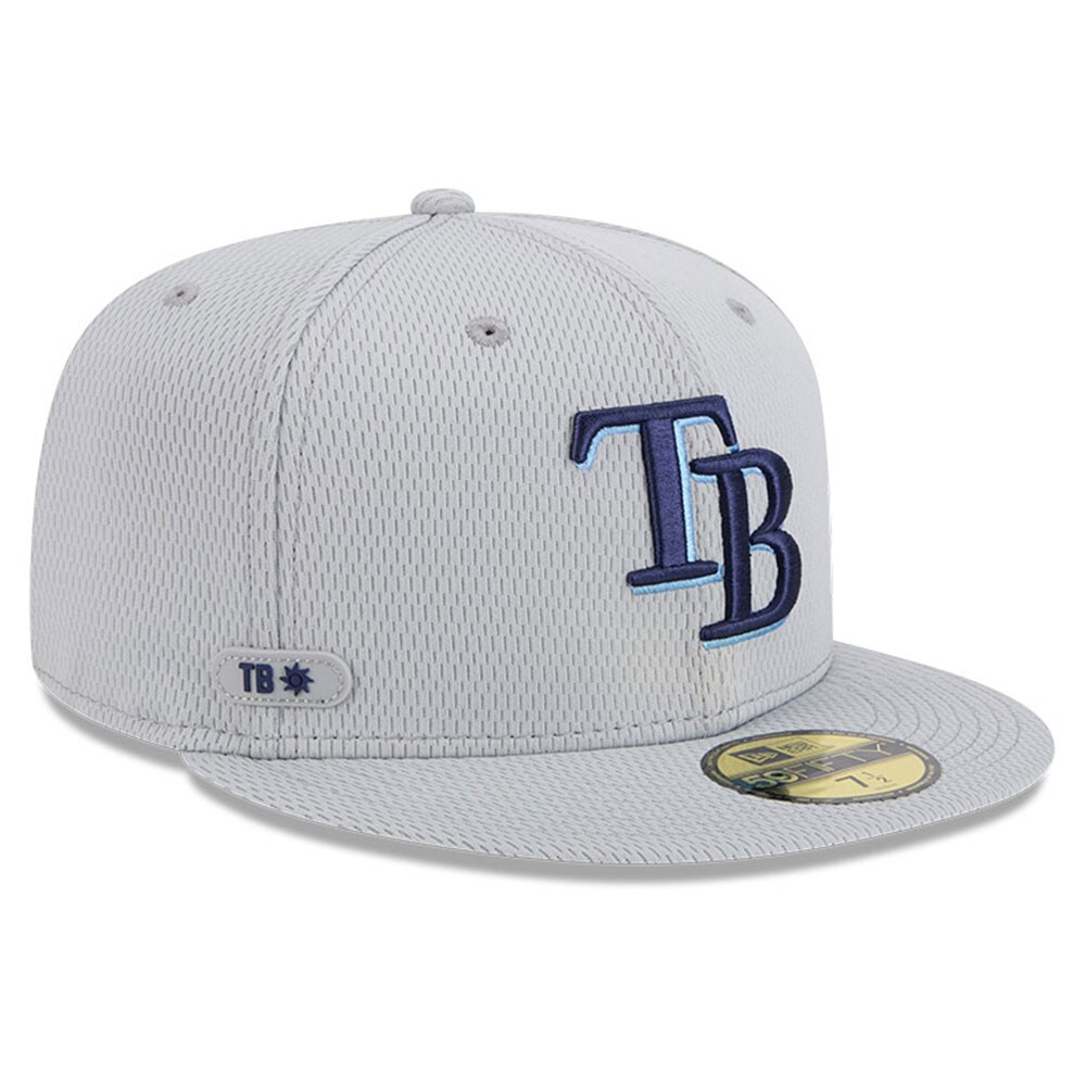 mens tampa bay rays new era gray 2025 mlb clubhouse 59fifty fitted hat Collection | Tampa Bay Rays Proshop - Official Rays Jerseys & Caps