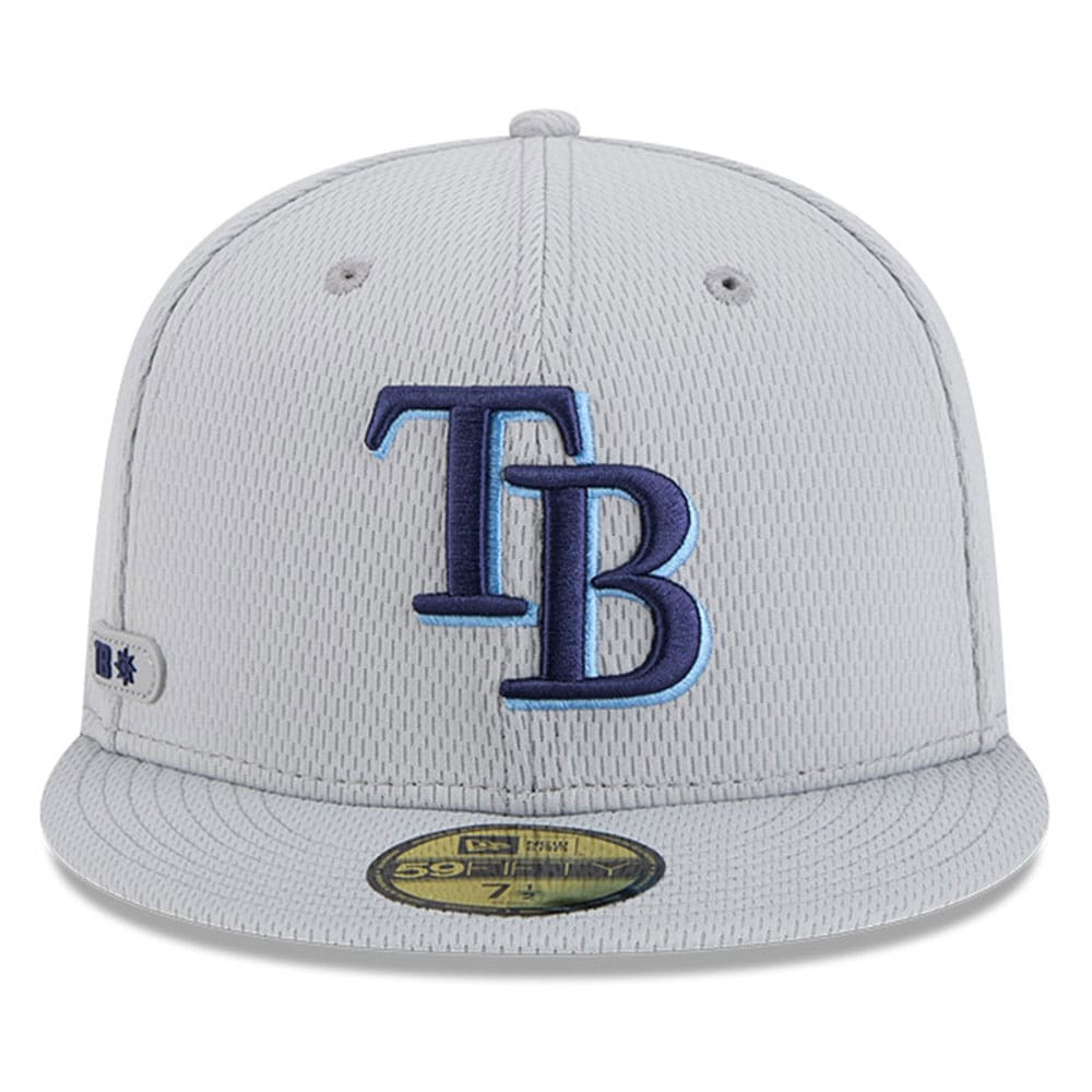 mens tampa bay rays new era gray 2025 mlb clubhouse 59fifty fitted hat Collection | Tampa Bay Rays Proshop - Official Rays Jerseys & Caps