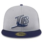 mens tampa bay rays new era graynavy 2025 batting practice 59fifty fitted hat Collection | Tampa Bay Rays Proshop - Official Rays Jerseys & Caps