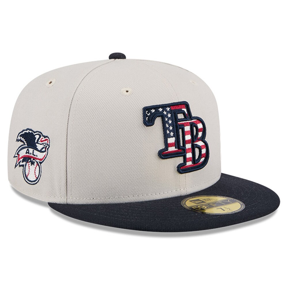 mens tampa bay rays new era khakiblack 2024 fourth of july 59fifty fitted hat Collection | Tampa Bay Rays Proshop - Official Rays Jerseys & Caps