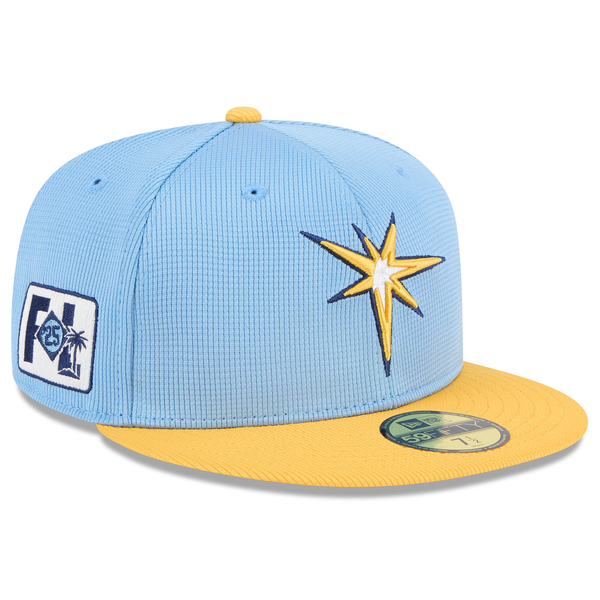mens tampa bay rays new era light bluegold 2025 spring training 59fifty fitted hat Collection | Tampa Bay Rays Proshop - Official Rays Jerseys & Caps