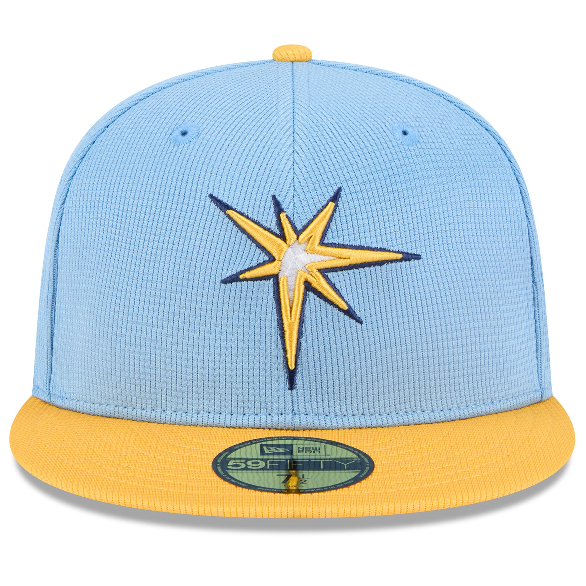 mens tampa bay rays new era light bluegold 2025 spring training 59fifty fitted hat Collection | Tampa Bay Rays Proshop - Official Rays Jerseys & Caps