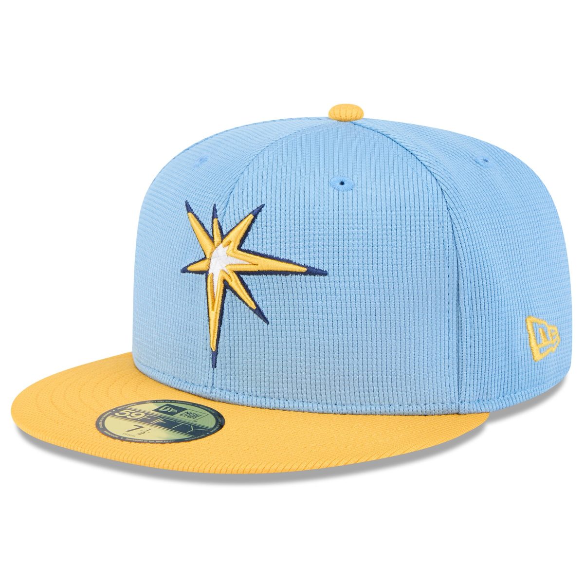 mens tampa bay rays new era light bluegold 2025 spring training 59fifty fitted hat Collection | Tampa Bay Rays Proshop - Official Rays Jerseys & Caps