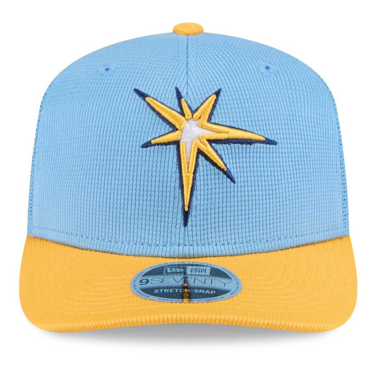 mens tampa bay rays new era light bluegold 2025 spring training 9seventy stretch-snap trucker hat Collection | Tampa Bay Rays Proshop - Official Rays Jerseys & Caps