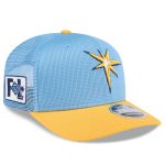 mens tampa bay rays new era light bluegold 2025 spring training 9seventy stretch-snap trucker hat Collection | Tampa Bay Rays Proshop - Official Rays Jerseys & Caps