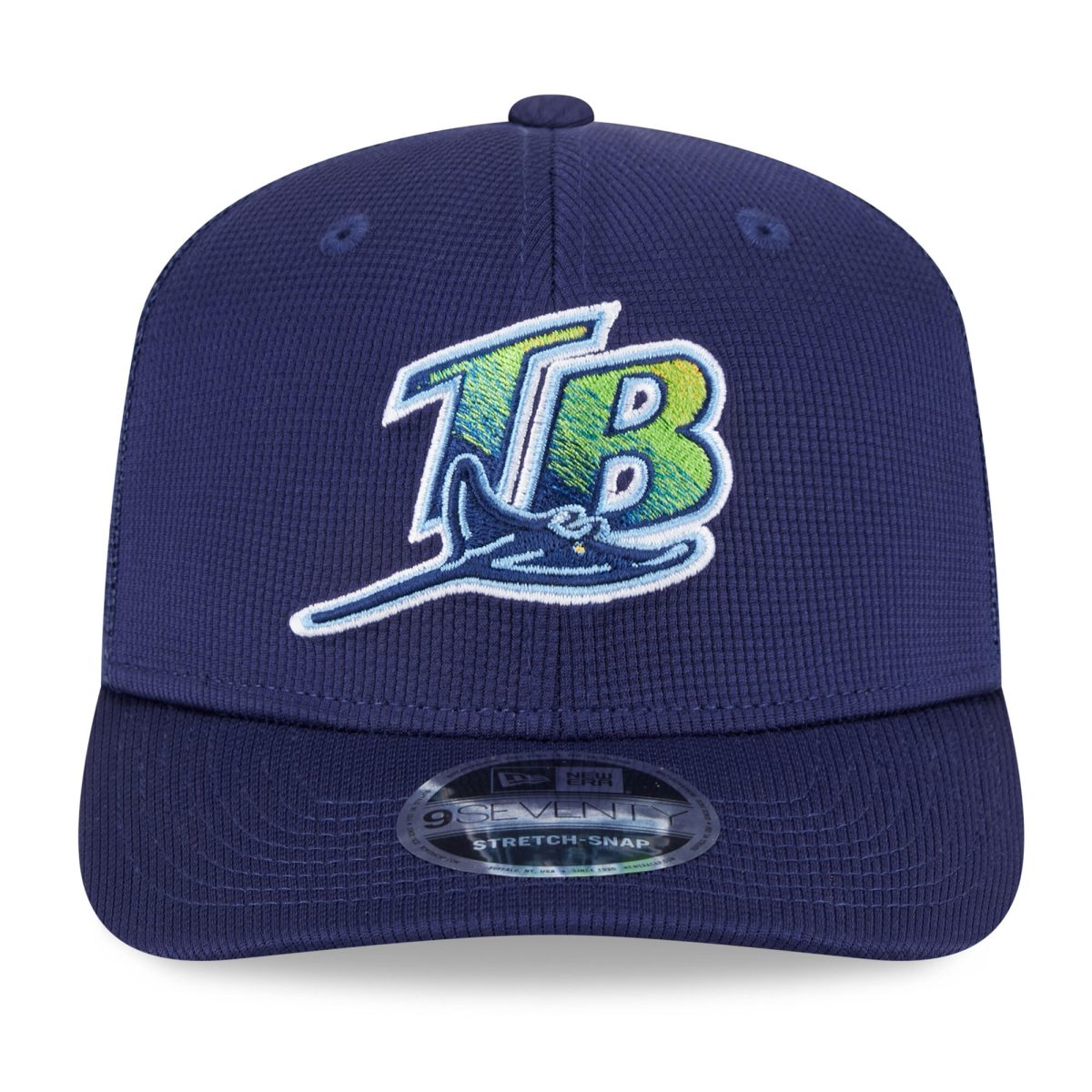 mens tampa bay rays new era navy 2025 batting practice 9seventy stretch-snap trucker hat Collection | Tampa Bay Rays Proshop - Official Rays Jerseys & Caps