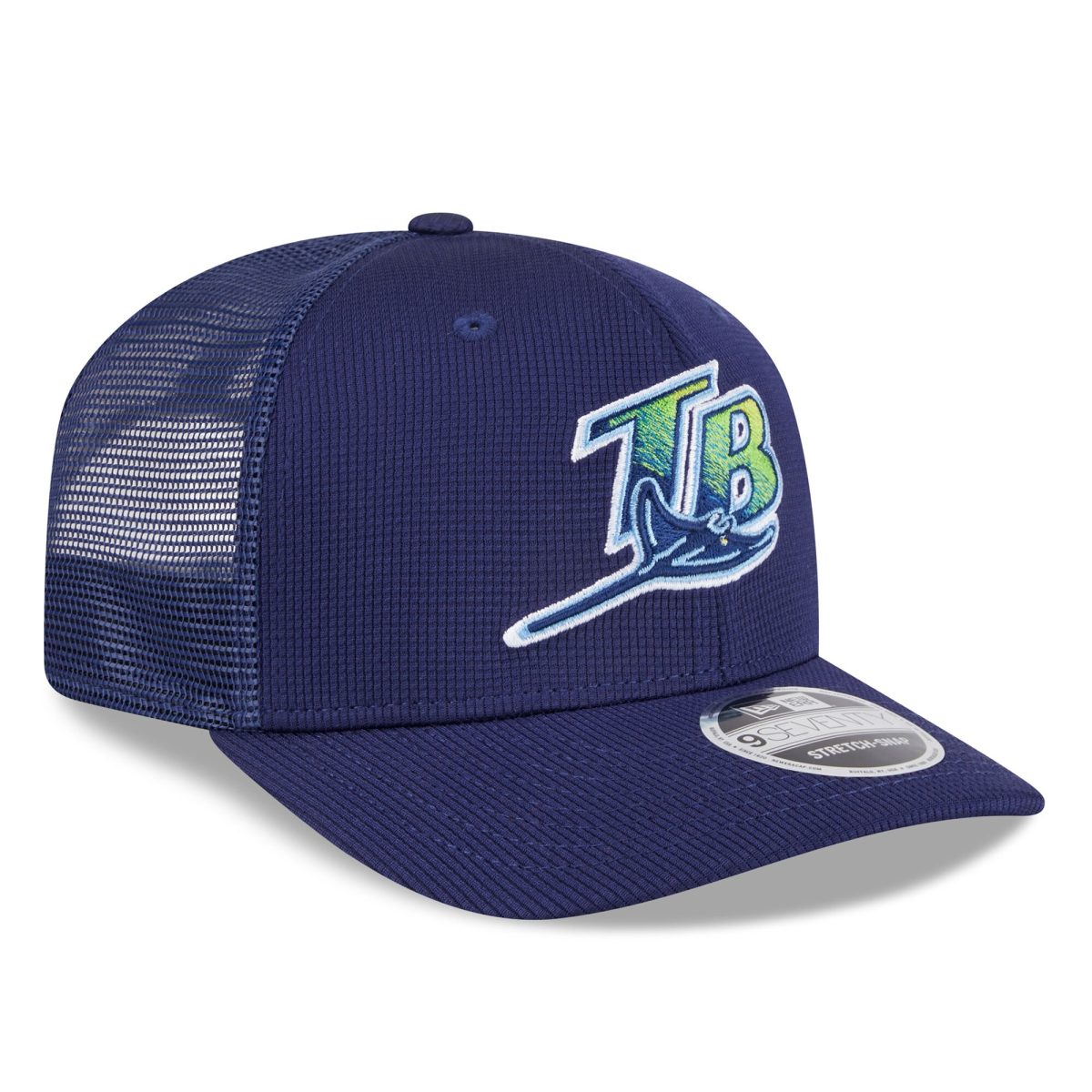 mens tampa bay rays new era navy 2025 batting practice 9seventy stretch-snap trucker hat Collection | Tampa Bay Rays Proshop - Official Rays Jerseys & Caps