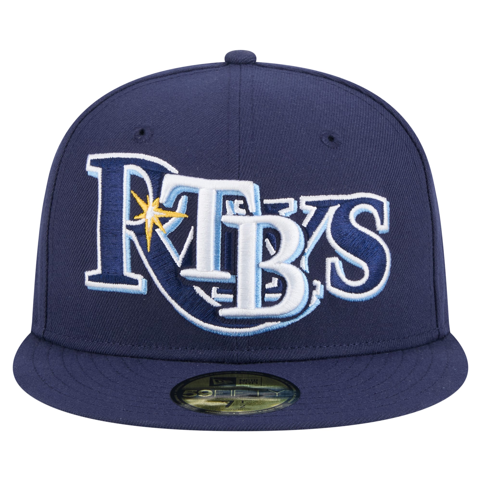 mens tampa bay rays new era navy overlap 59fifty fitted hat Collection | Tampa Bay Rays Proshop - Official Rays Jerseys & Caps