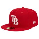 mens tampa bay rays new era red logo 59fifty fitted hat Collection | Tampa Bay Rays Proshop - Official Rays Jerseys & Caps