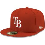 mens tampa bay rays new era red white logo 59fifty fitted hat Collection | Tampa Bay Rays Proshop - Official Rays Jerseys & Caps