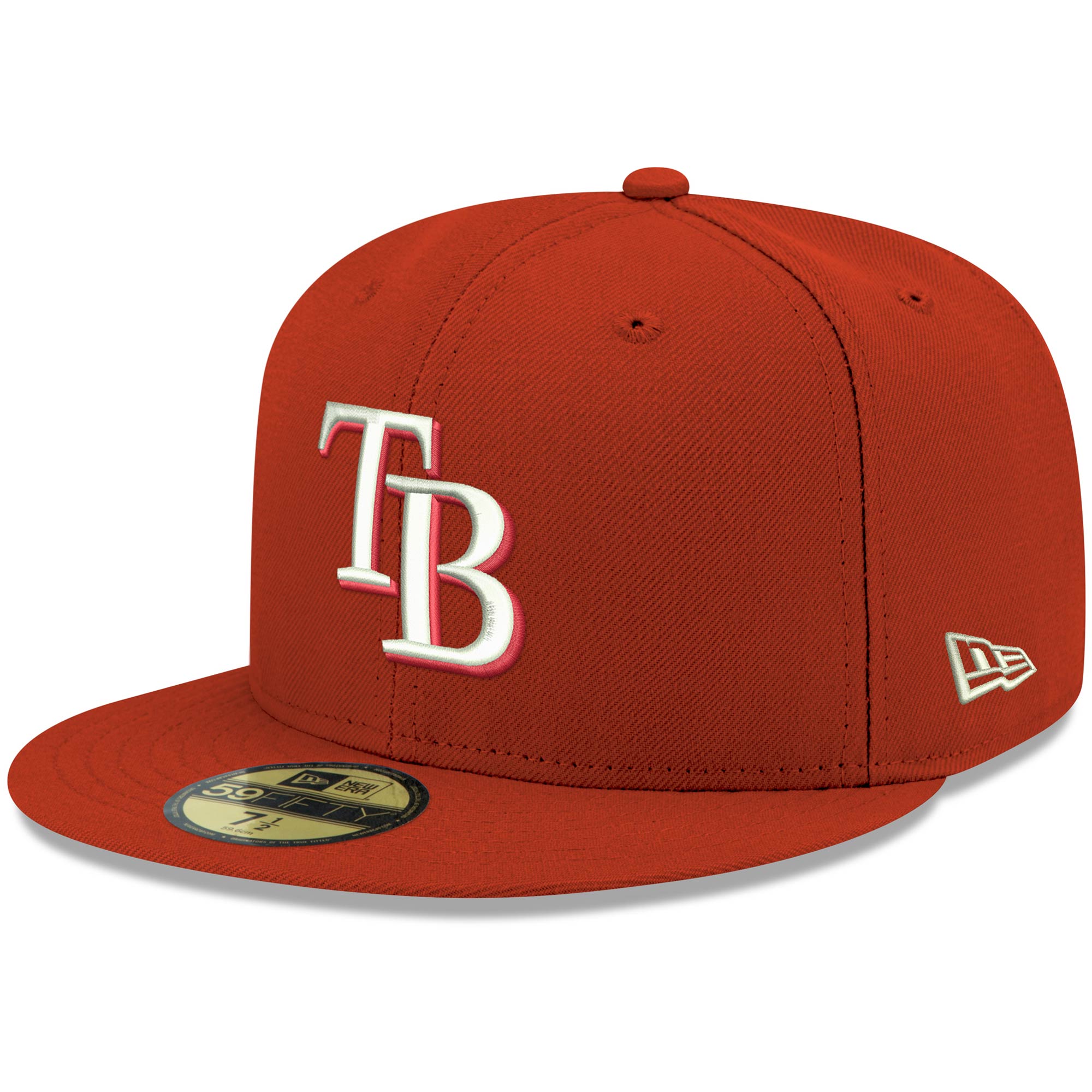 mens tampa bay rays new era red white logo 59fifty fitted hat Collection | Tampa Bay Rays Proshop - Official Rays Jerseys & Caps
