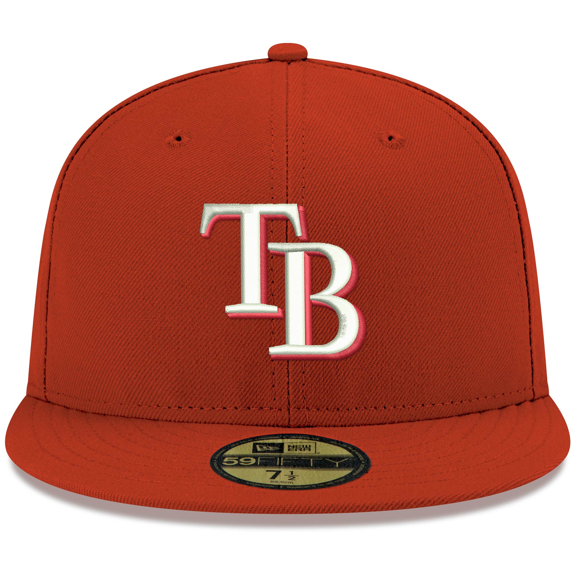 mens tampa bay rays new era red white logo 59fifty fitted hat Collection | Tampa Bay Rays Proshop - Official Rays Jerseys & Caps