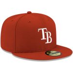 mens tampa bay rays new era red white logo 59fifty fitted hat Collection | Tampa Bay Rays Proshop - Official Rays Jerseys & Caps