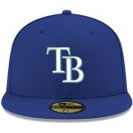 mens tampa bay rays new era royal white logo 59fifty fitted hat Collection | Tampa Bay Rays Proshop - Official Rays Jerseys & Caps